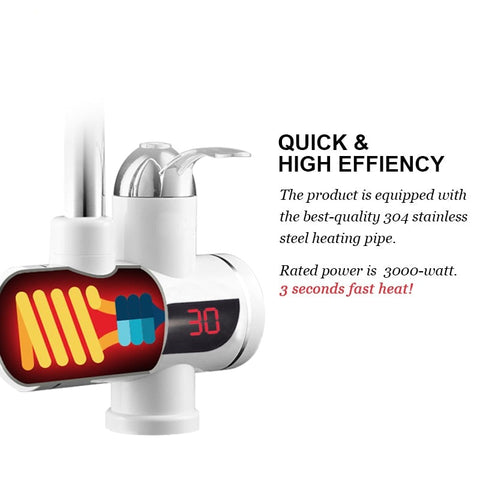 Instant Electric Water Heater LED Plug
