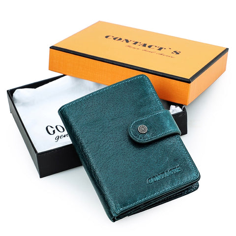 Women Men Genuine Leather Wallets
