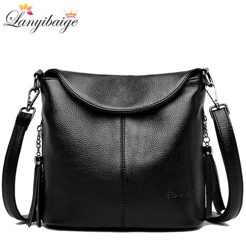 Women Soft Leather Crossbody Bags