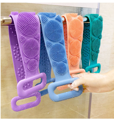 Back Rubbing Sided Silicone Bath Brush