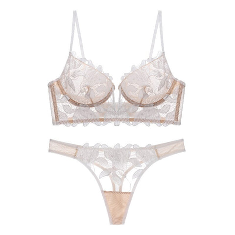 Woman French Embroidery Lingerie Underwear Bra