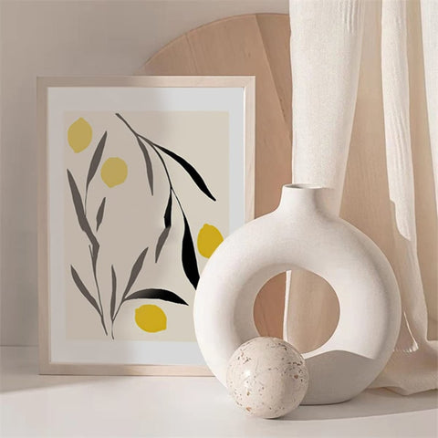 Nordic Circular Ceramic Vase