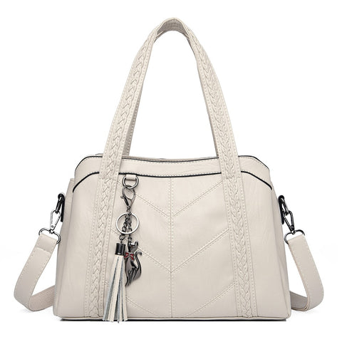 Ladies Vintage Genuine Leather Crossbody Bag