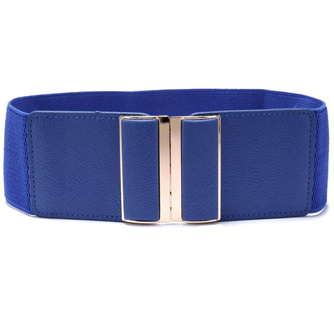 Women Wide Elastic Cinch Belt