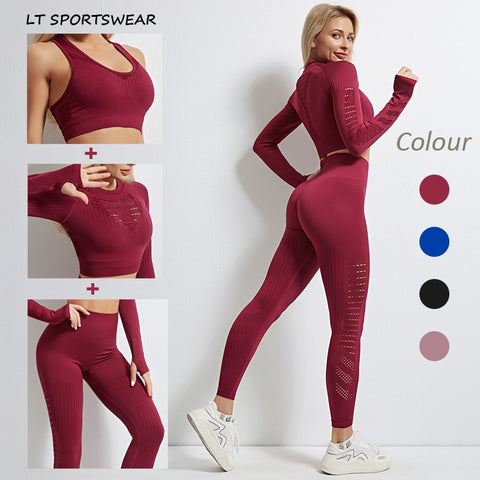 Women Seamless Leggings Set