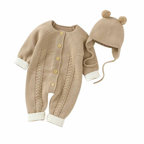 Baby Rompers Long Sleeve Knitted Clothes