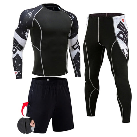 Men Running Fitness Sports Suits