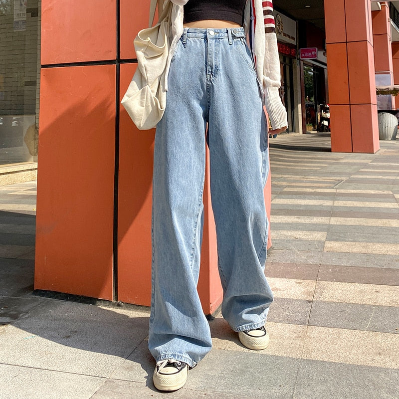 Woman High Waist Denim Pants