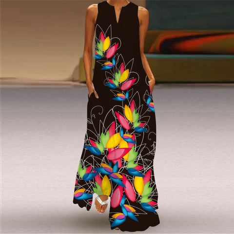 Ladies Spring Summer Long Dress