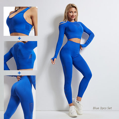 Women Seamless Leggings Set
