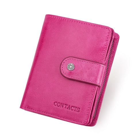 Women Men Genuine Leather Wallets