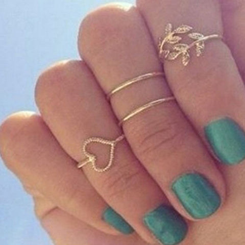 Women Vintage Boho  Figure Rings Sets