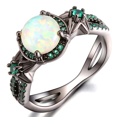 Women Geometric Opal Druzy Rings