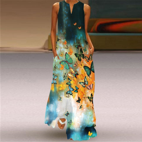 Ladies Spring Summer Long Dress