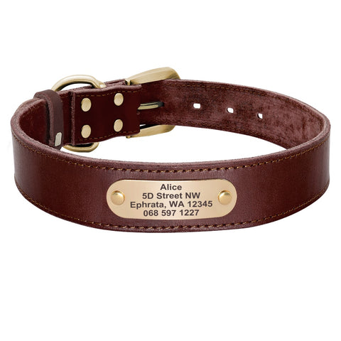 Dog Custom Leather Collar