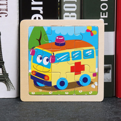 Kids Wooden Animal Puzzle Toys