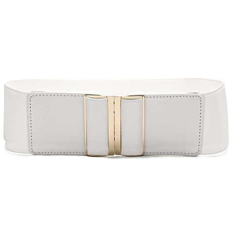 Women Wide Elastic Cinch Belt