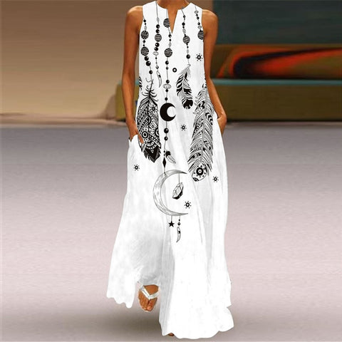 Ladies Spring Summer Long Dress