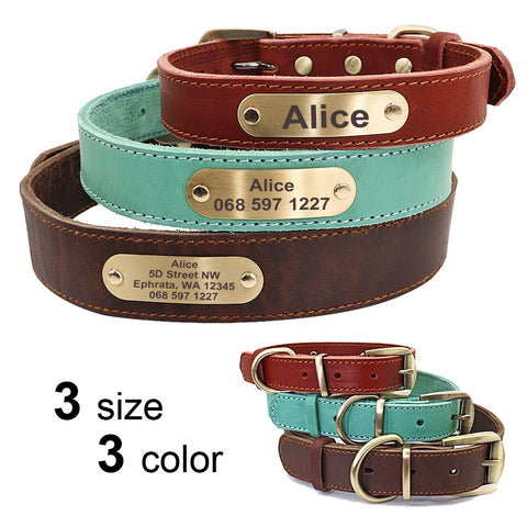 Dog Custom Leather Collar