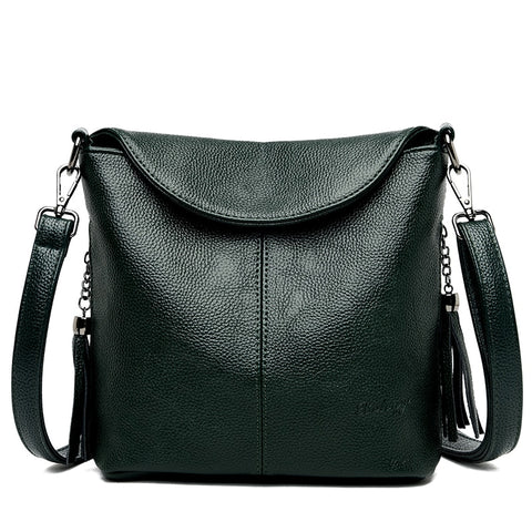 Women Soft Leather Crossbody Bags