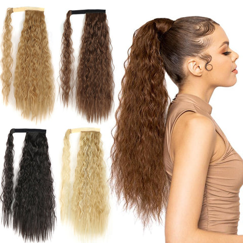 New Natural Hairpiece Headwear Hair Brown Grey