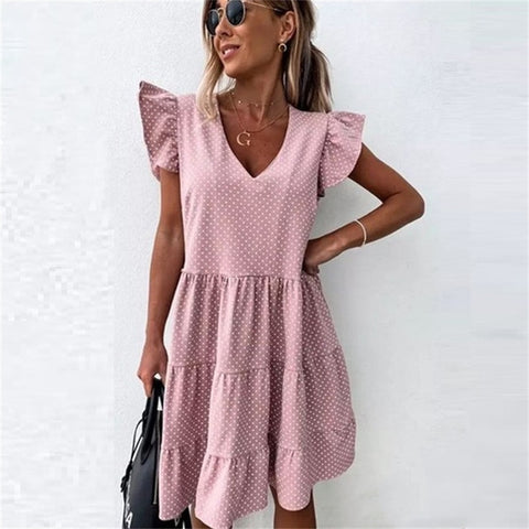 Women Ruffle Summer Dress