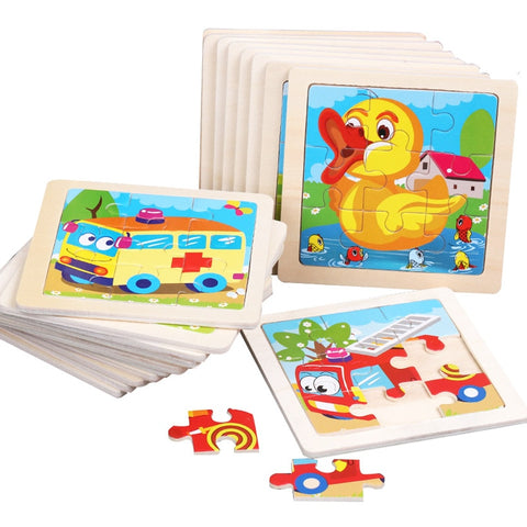 Kids Wooden Animal Puzzle Toys