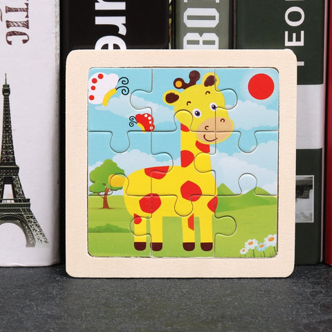 Kids Wooden Animal Puzzle Toys