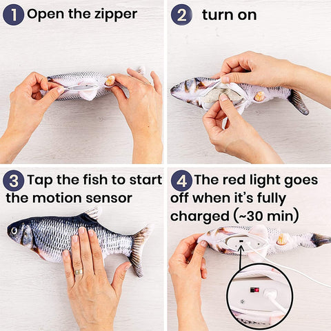 Electronic Floppy Fish Dogs Toys
