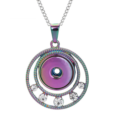 Three Color Snap Necklace