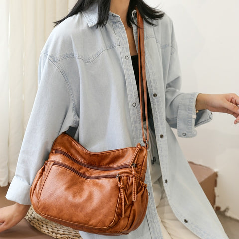 Women Pu Leather Shoulder Bag