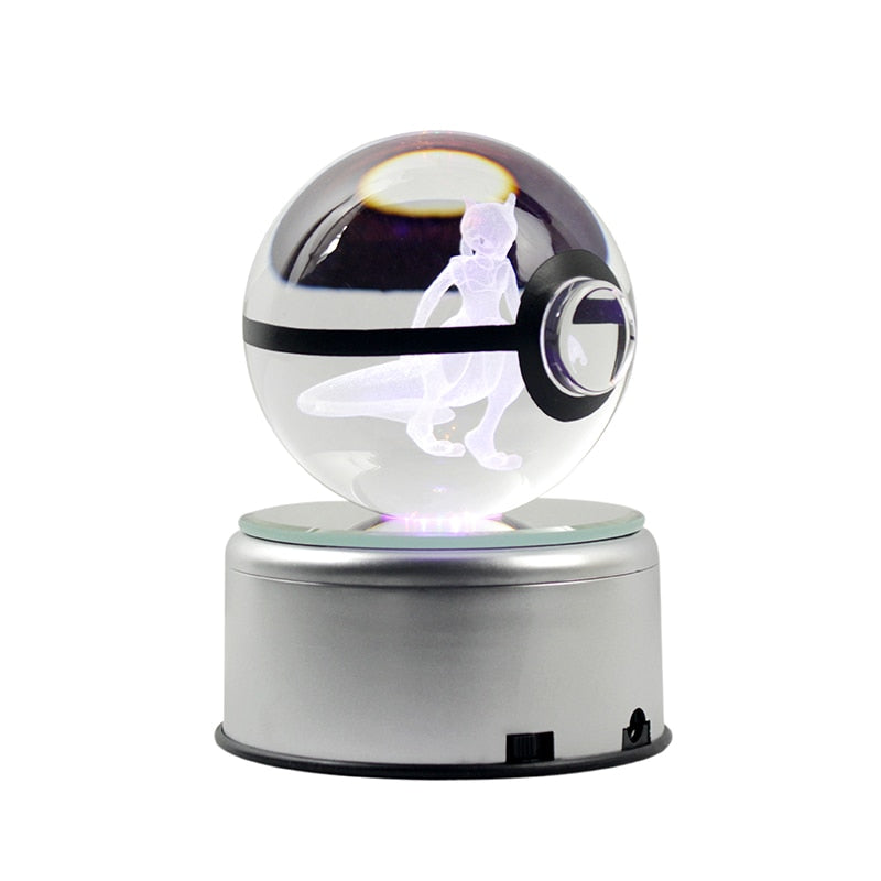 3D Crystal Engraving Popular Game Ball