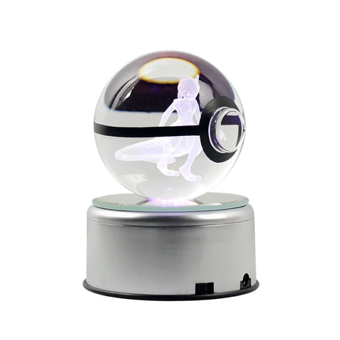 3D Crystal Engraving Popular Game Ball
