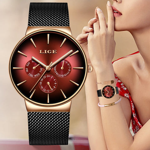 Mesh Belt Ultra-thin Quartz Watch