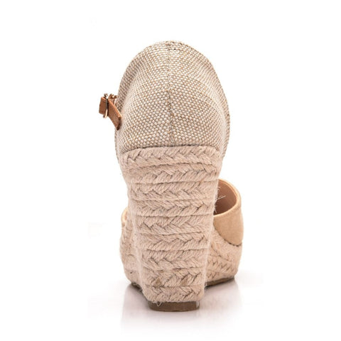Women Crystal Suede Wedges Sandals