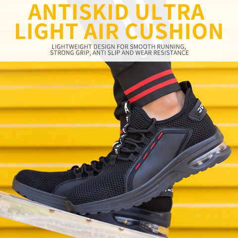 Men Breathable Steel Toe Boots