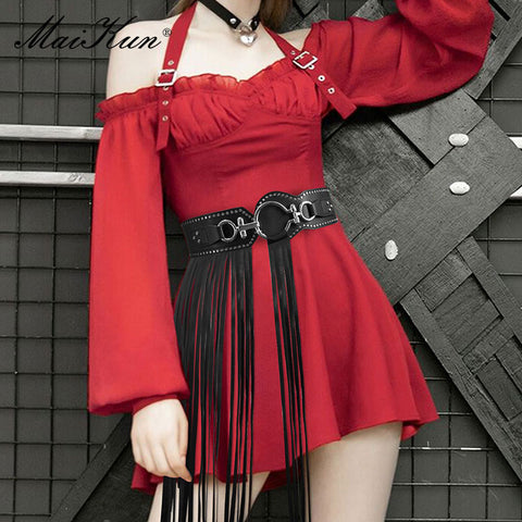 Women Luxury Design Punk Goth Belts