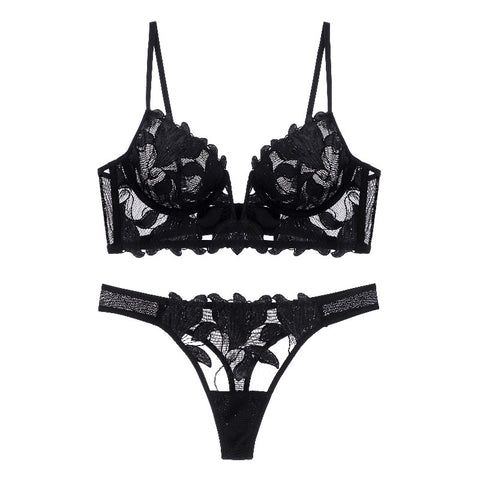 Woman French Embroidery Lingerie Underwear Bra