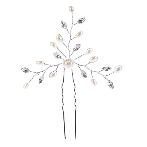 Women Pearl Rhinestone Hairpins