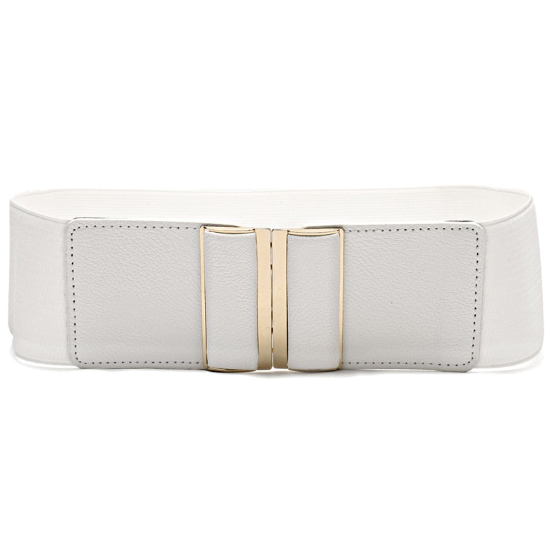 Women Wide Elastic Cinch Belt