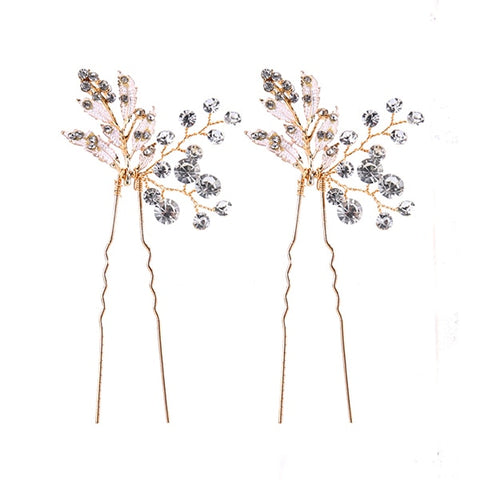 Women Pearl Rhinestone Hairpins