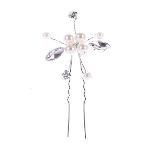 Women Pearl Rhinestone Hairpins