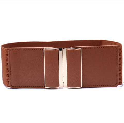 Women Wide Elastic Stretch Belt