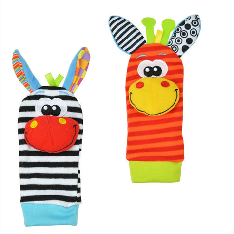 Baby Socks Wrist Rattle Set Toys