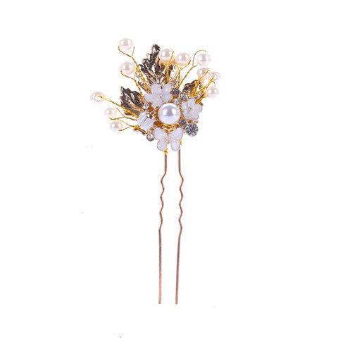 Women Pearl Rhinestone Hairpins