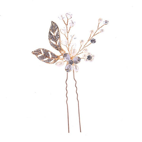 Women Pearl Rhinestone Hairpins