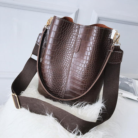 Women Crocodile Crossbody Bag