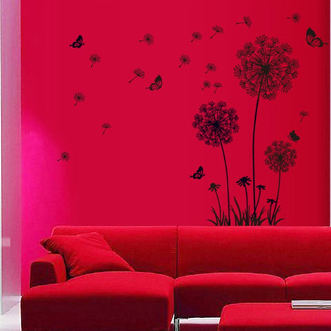 Dandelion Wall Stickers Butterflies