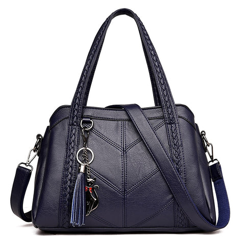Ladies Vintage Genuine Leather Crossbody Bag