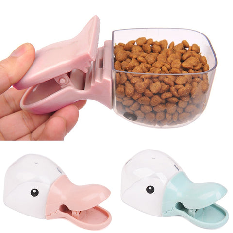 Pet 2-in-1 Cute Duckbilled Food Scoop & Clip